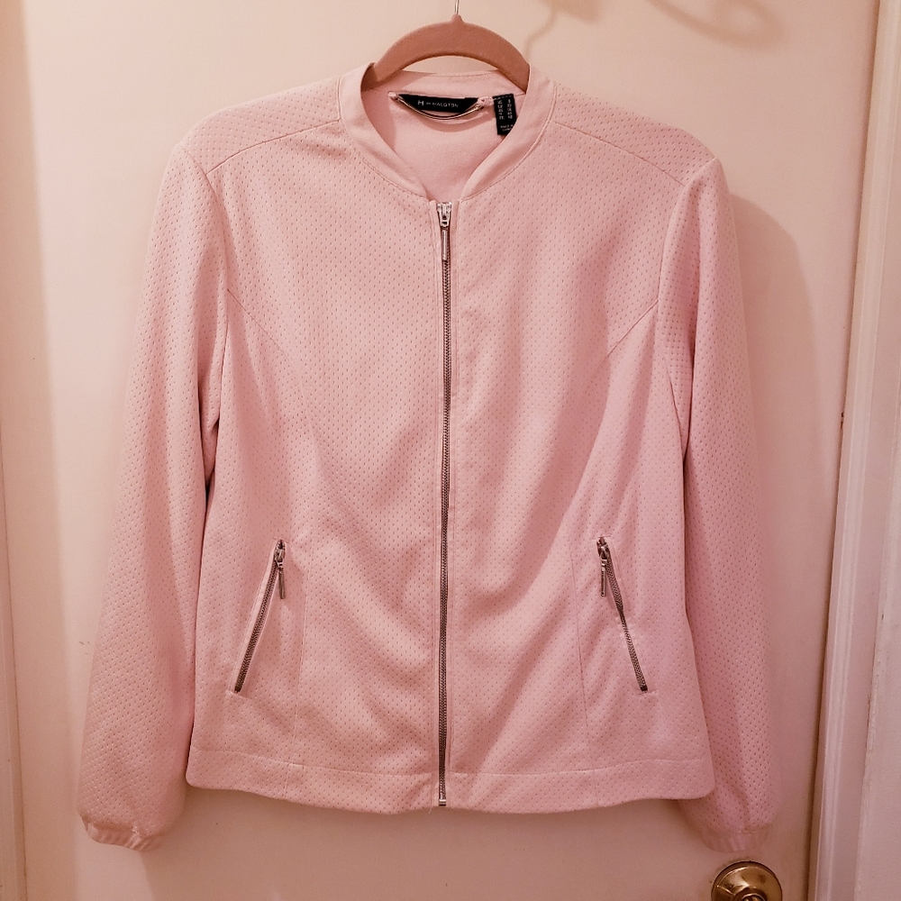H by Halston bomber jacket